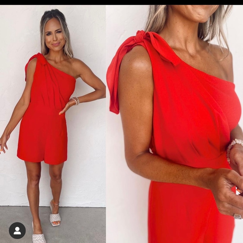 One shoulder Romper
